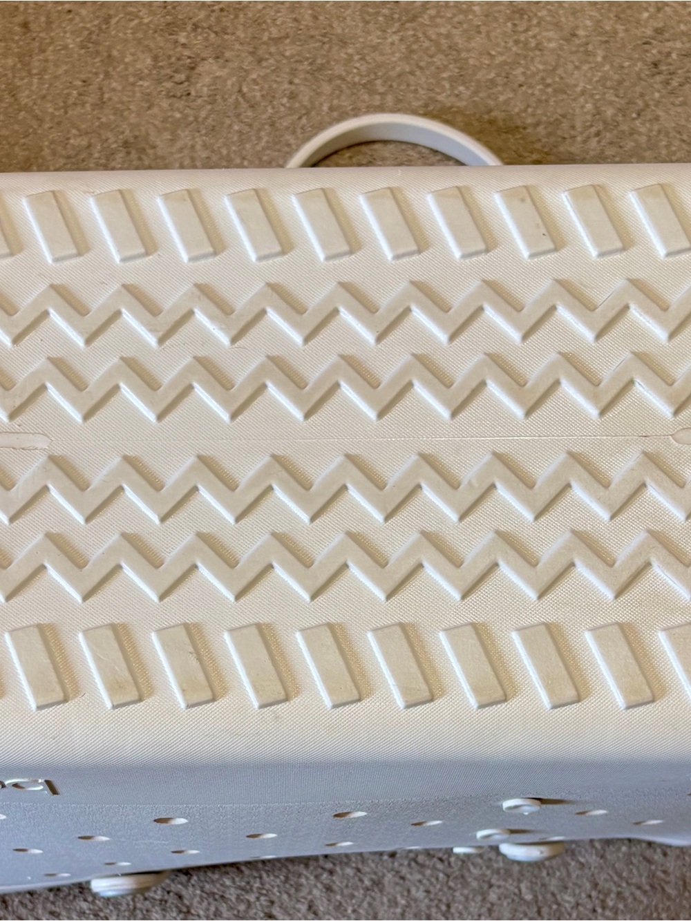 Original XL White Bogg Bag w/ divider NO inner bags- see description - Picture 5 of 10